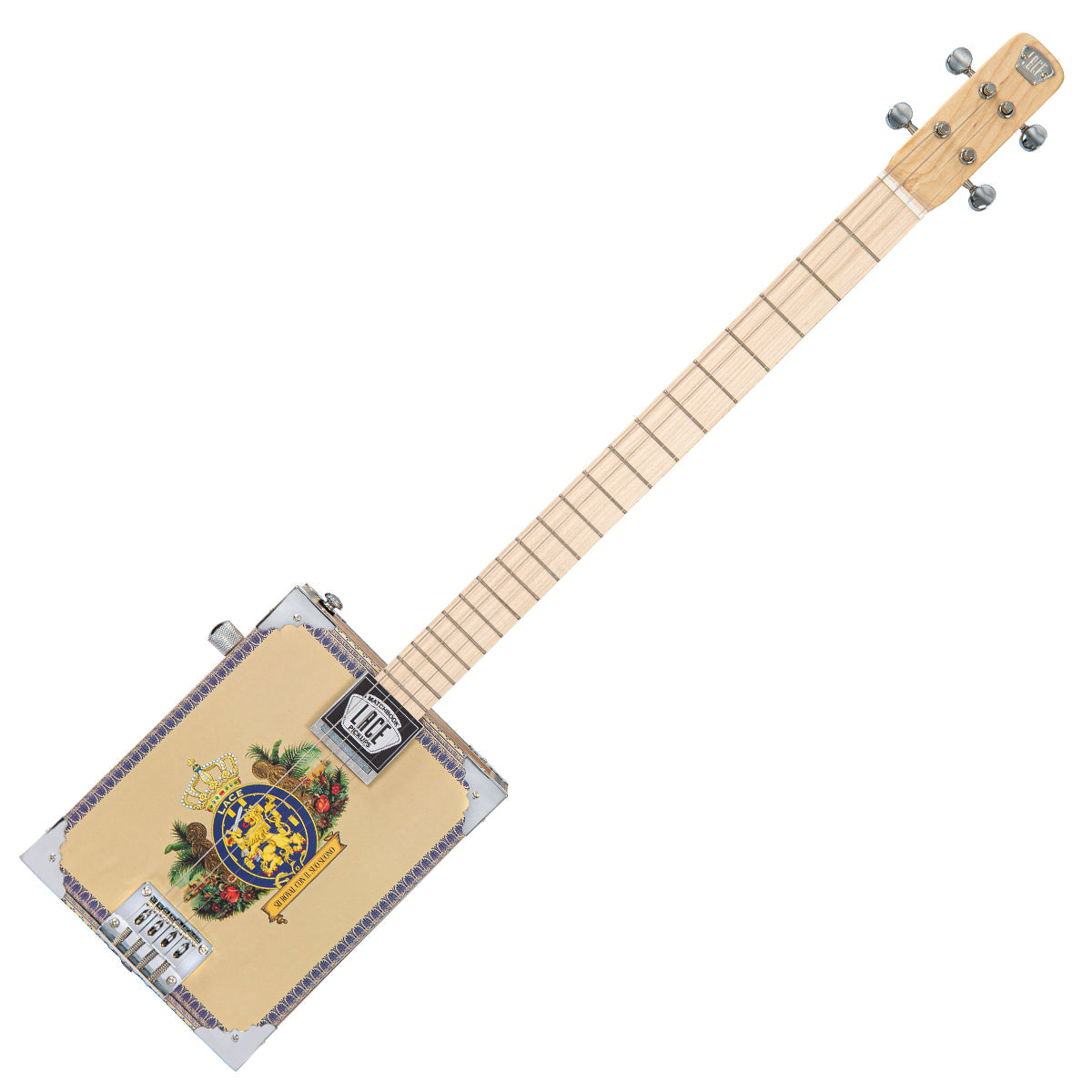 Lace Cigar Box Electric Guitar | 4 String | Royalty