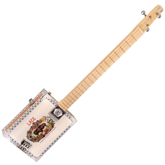 Lace Cigar Box Electric Guitar ~ 3 String ~ Buffalo Bill