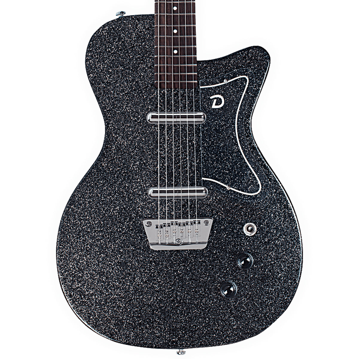 Danelectro '56 Baritone Electric Guitar - Black Sparkle