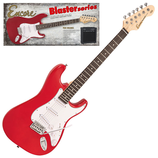 Encore Blaster E60 Electric Guitar Pack | Gloss Red