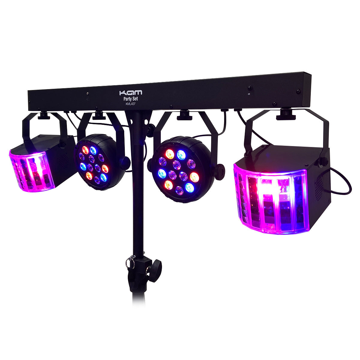 Kam Party Set ~ Inc lights, stand and carry bags