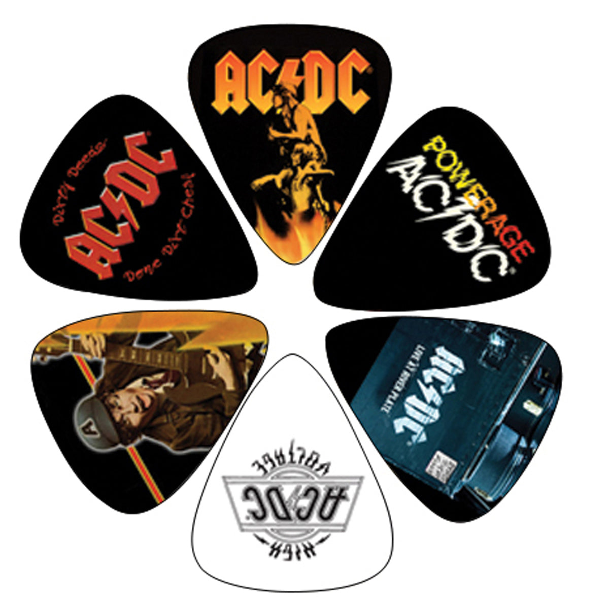 Perri's 6 Variety Guitar Pick Pack ~ AC/DC4