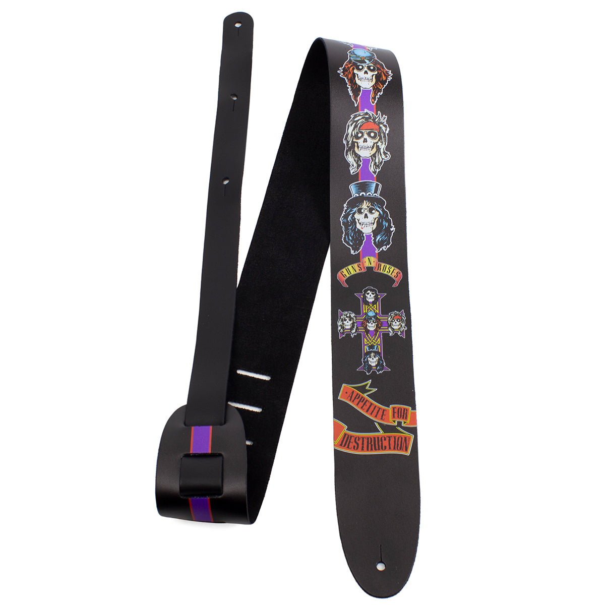 Perri's 2.5" Leather Guitar Strap | Guns N' Roses Appetite For Destruction