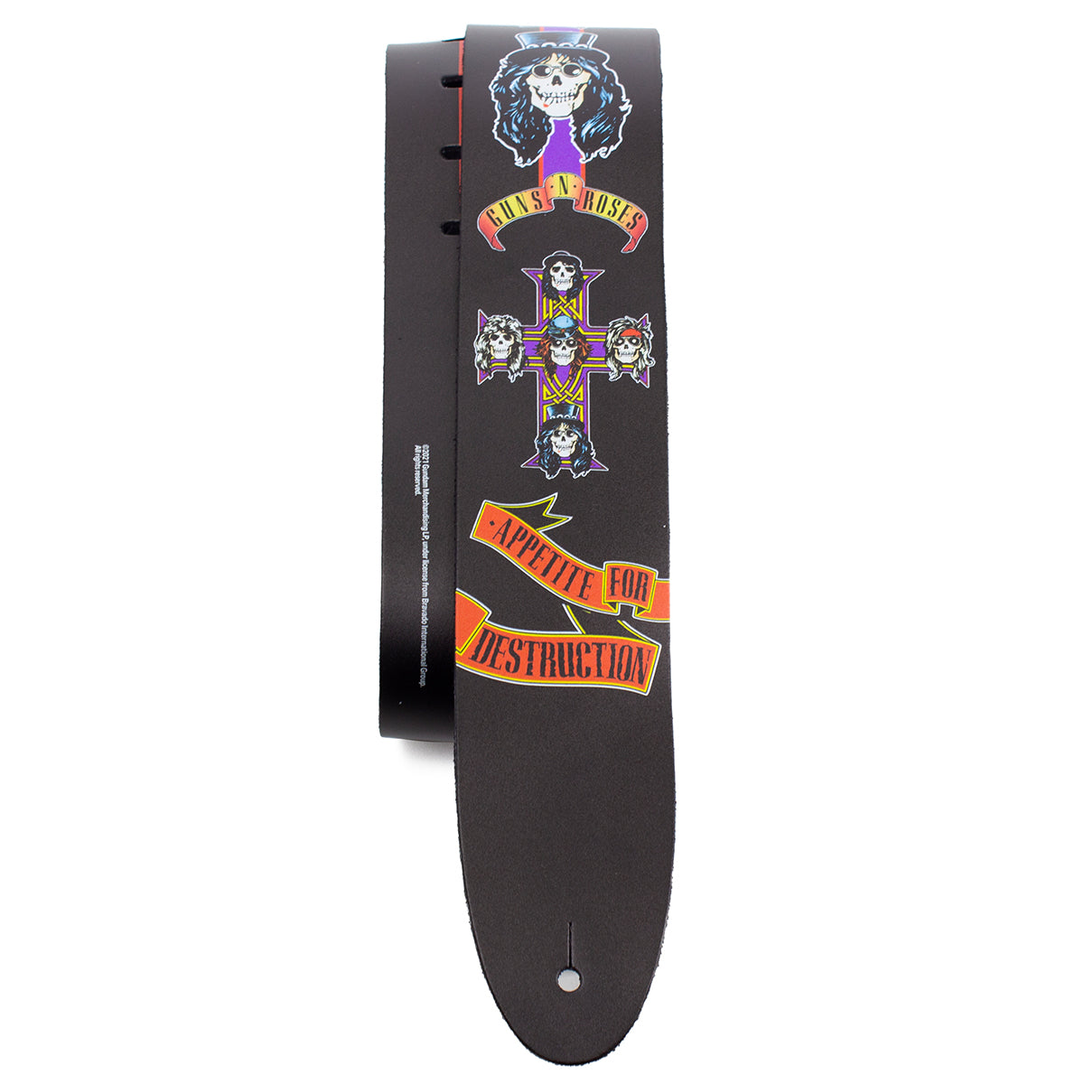 Perri's 2.5" Leather Guitar Strap | Guns N' Roses Appetite For Destruction