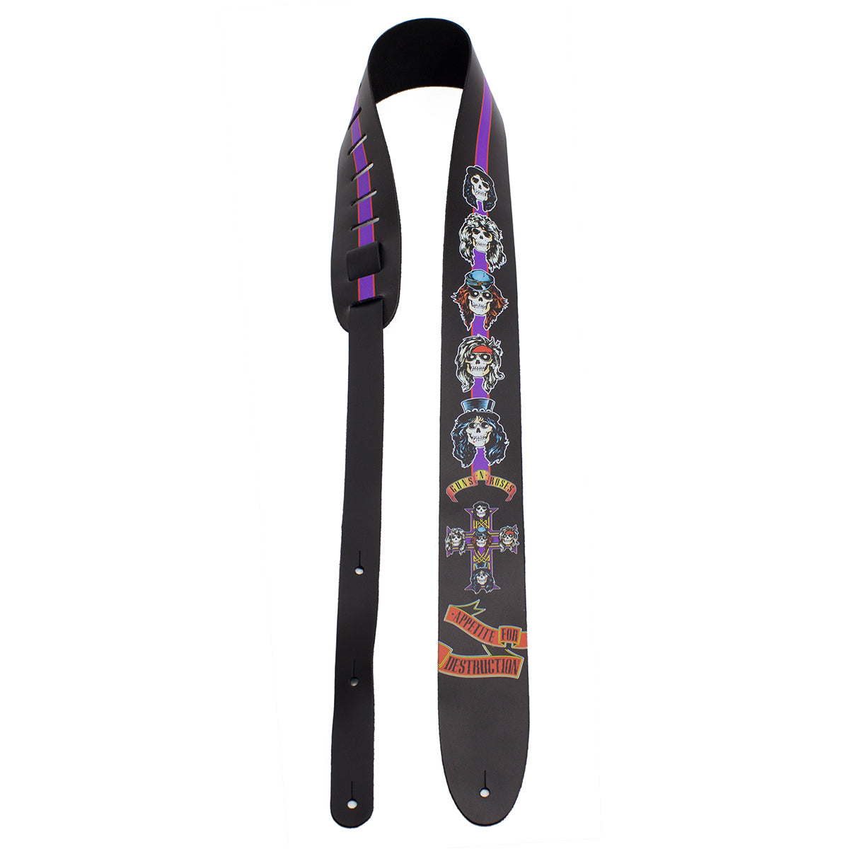 Perri's 2.5" Leather Guitar Strap | Guns N' Roses Appetite For Destruction