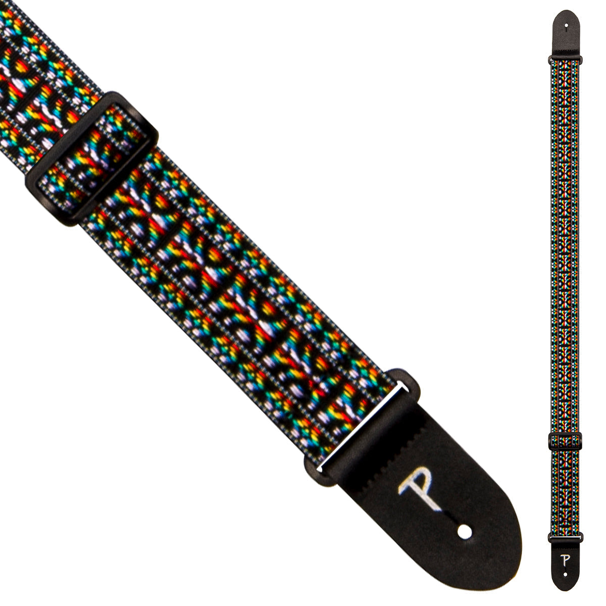 Perri's 2" Retro Hootenanny Poly Guitar Strap - Multi Colour