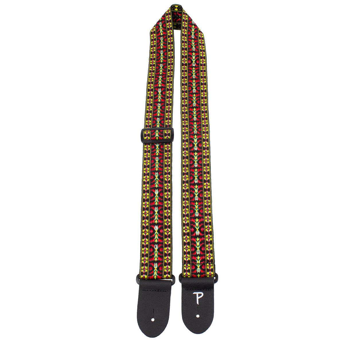 Perri's 2" Retro Hootenanny Poly Guitar Strap - Yellow Red