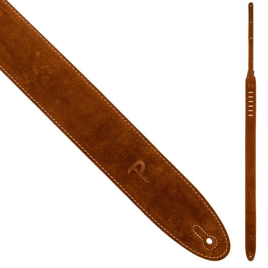 Perri's 2.5" Soft Suede Guitar Strap - Brown