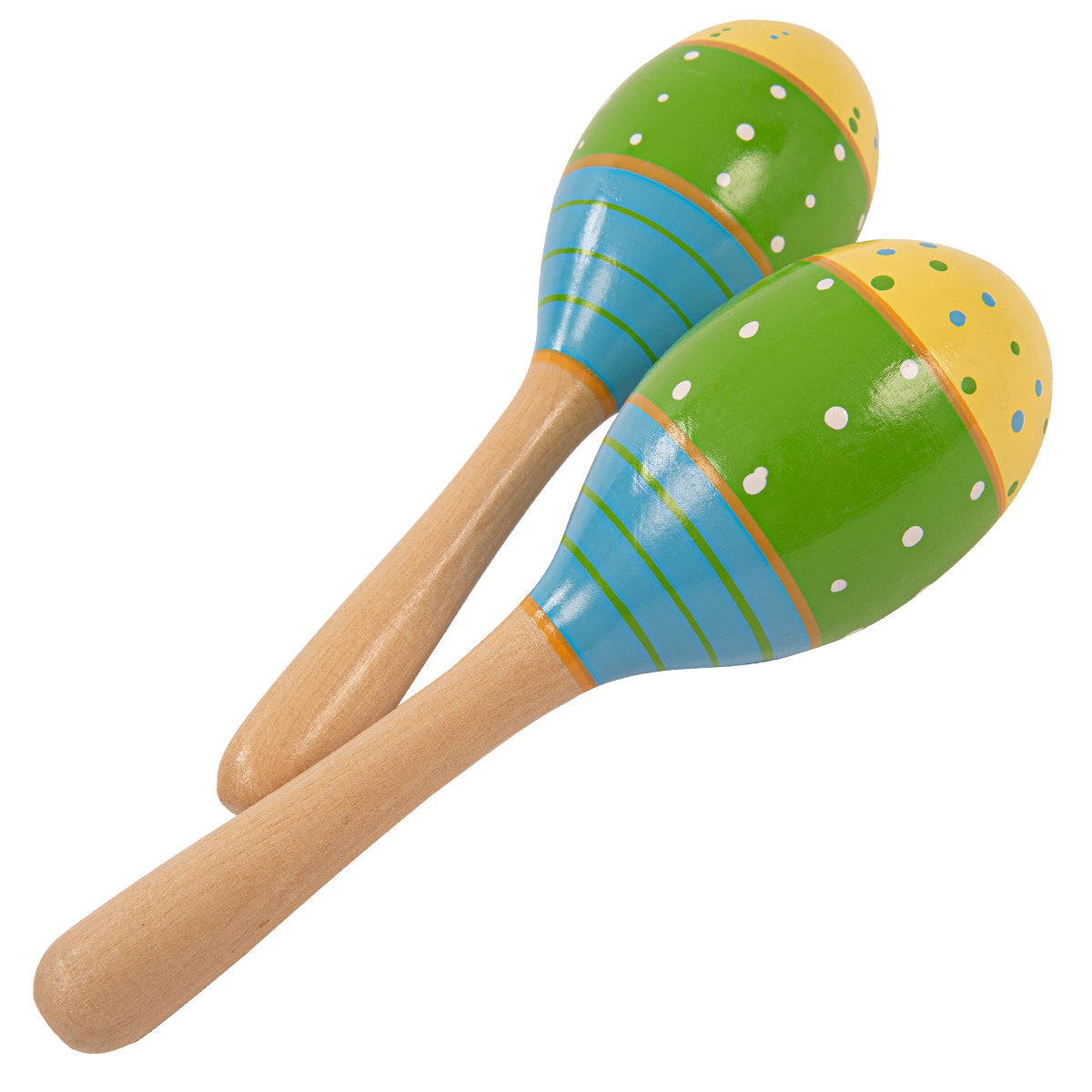 PP World 'Early Years' Maracas ~ Green/Blue