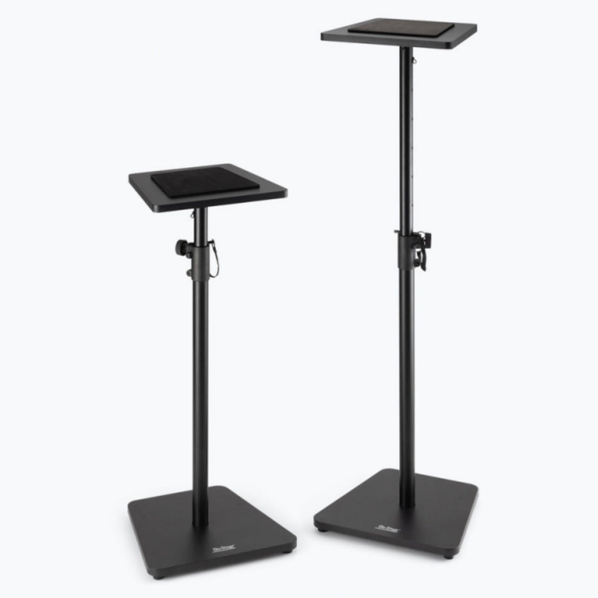 On-Stage Wood Monitor Stands ~ Pair ~ Black