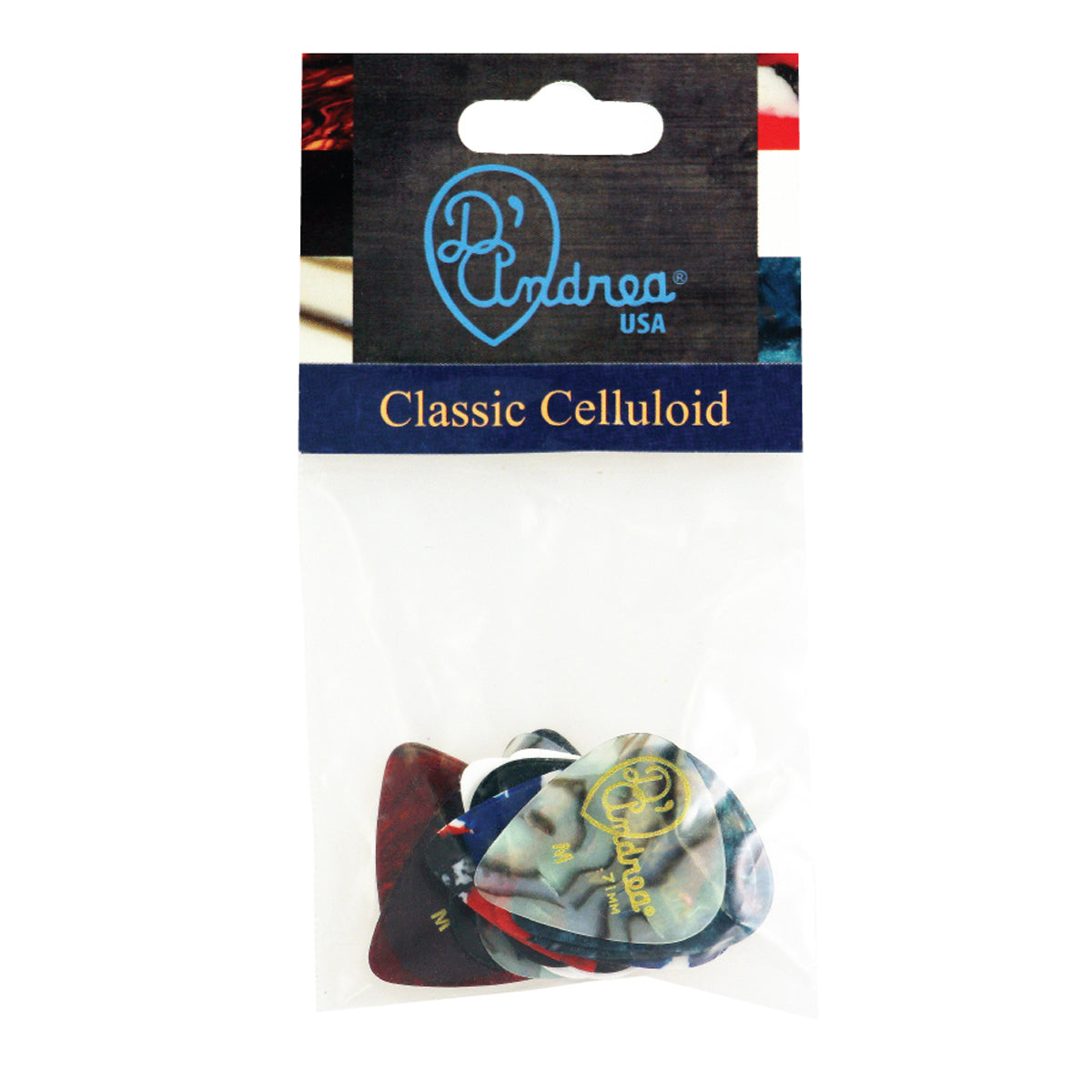 D'Andrea Celluloid Classic ~ Medium (12 Pack)