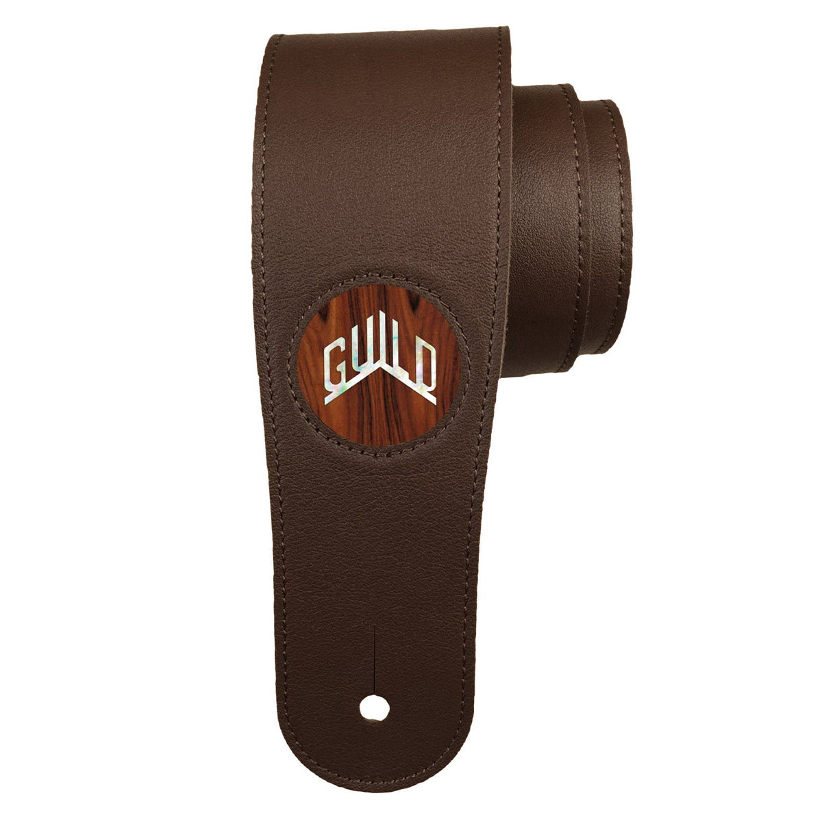 Guild® by Thalia Dark Chocolate Guitar Strap | Rosewood with Guild® Pearl Logo