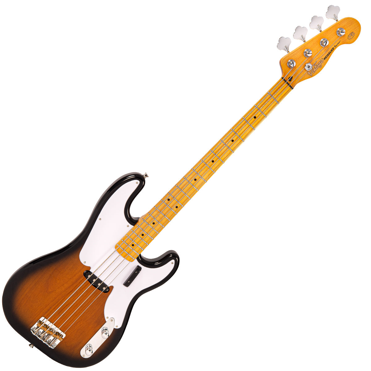 Vintage V51 ReIssued Bass Guitar | 2 Tone Sunburst