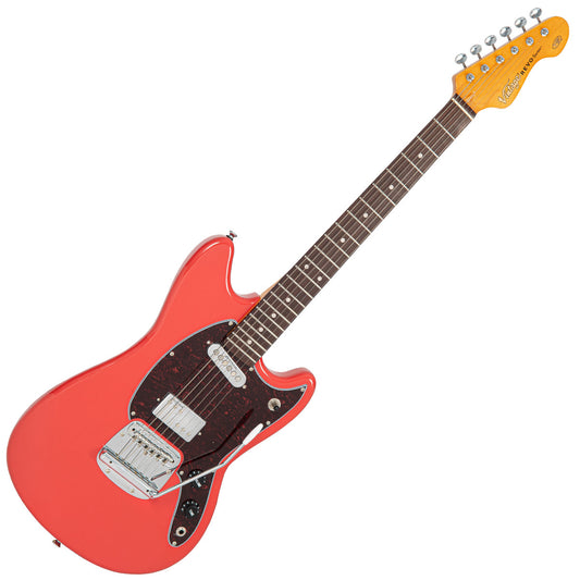 Vintage REVO Series 'Colt' HS Duo Electric Guitar ~ Firenza Red