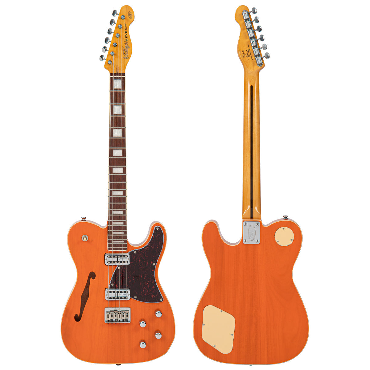 Trans Orange Vintage REVO Series 'Midline' Electric Guitar