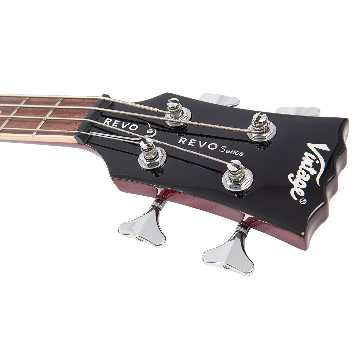 Cherry Red Vintage REVO Series 'Supreme' Semi Acoustic Bass