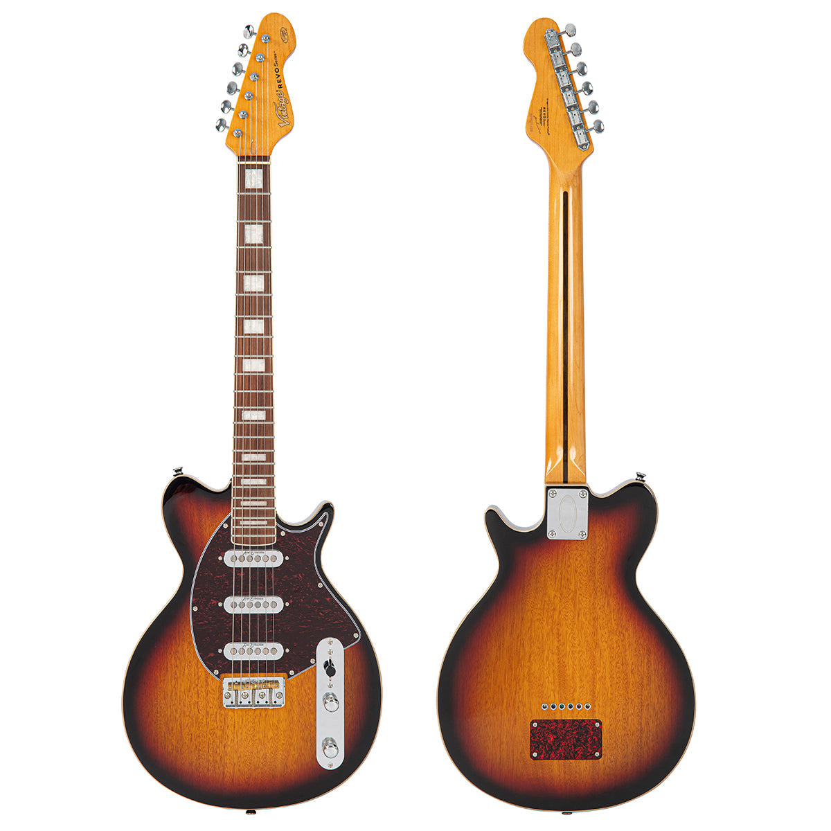 Two Tone Sunburst Vintage REVO Series 'Vision' Electric Guitar 