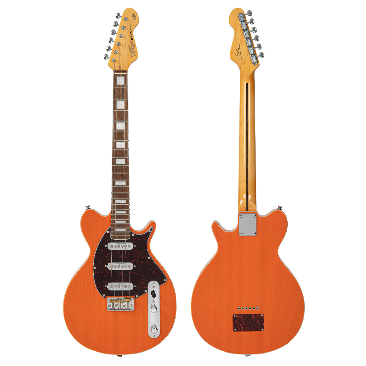 Trans Orange Vintage REVO Series 'Vision' Electric Guitar