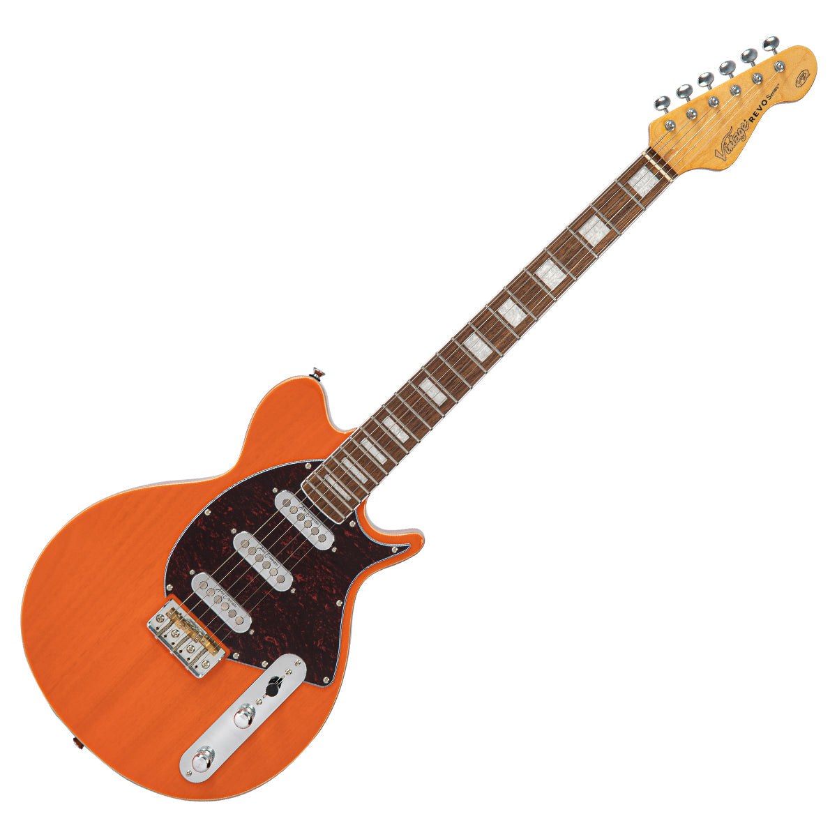 Trans Orange Vintage REVO Series 'Vision' Electric Guitar