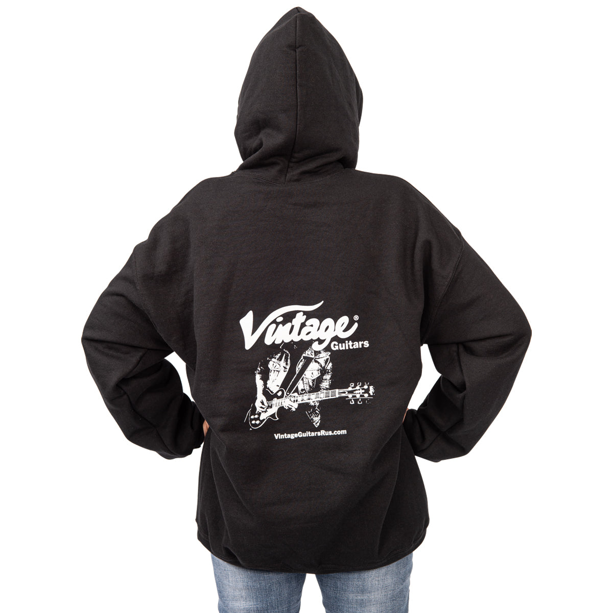 Vintage Fleece Hoodie | Black, Extra Large