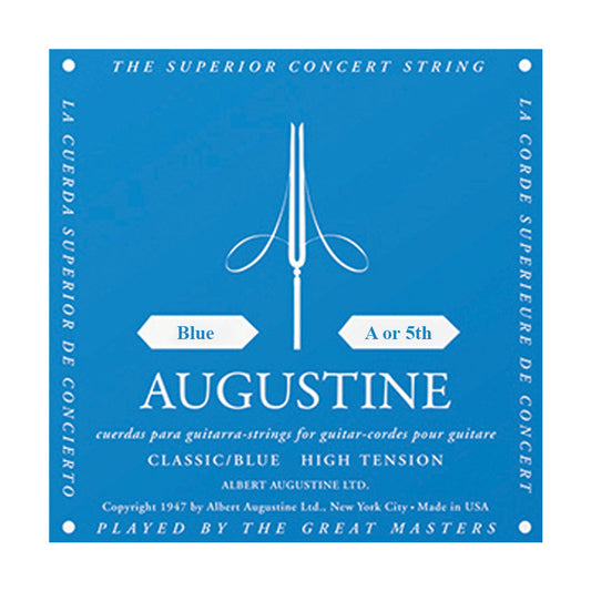 Augustine A5BL Classic Blue Single String - A/5th