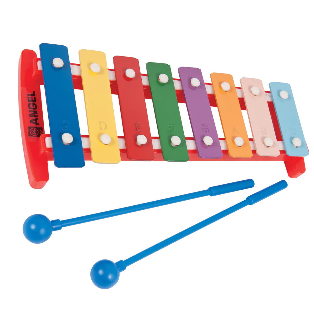 Angel 8 Note Glockenspiel | Coloured Keys