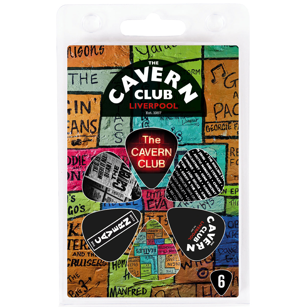 The Cavern Club 6 Pick Pack ~ Wall