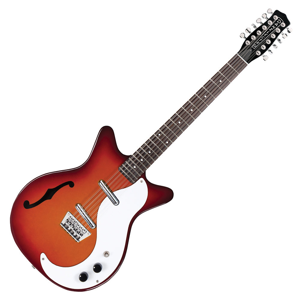 Danelectro '59 12 String Guitar With F-Hole | Cherry Sunburst