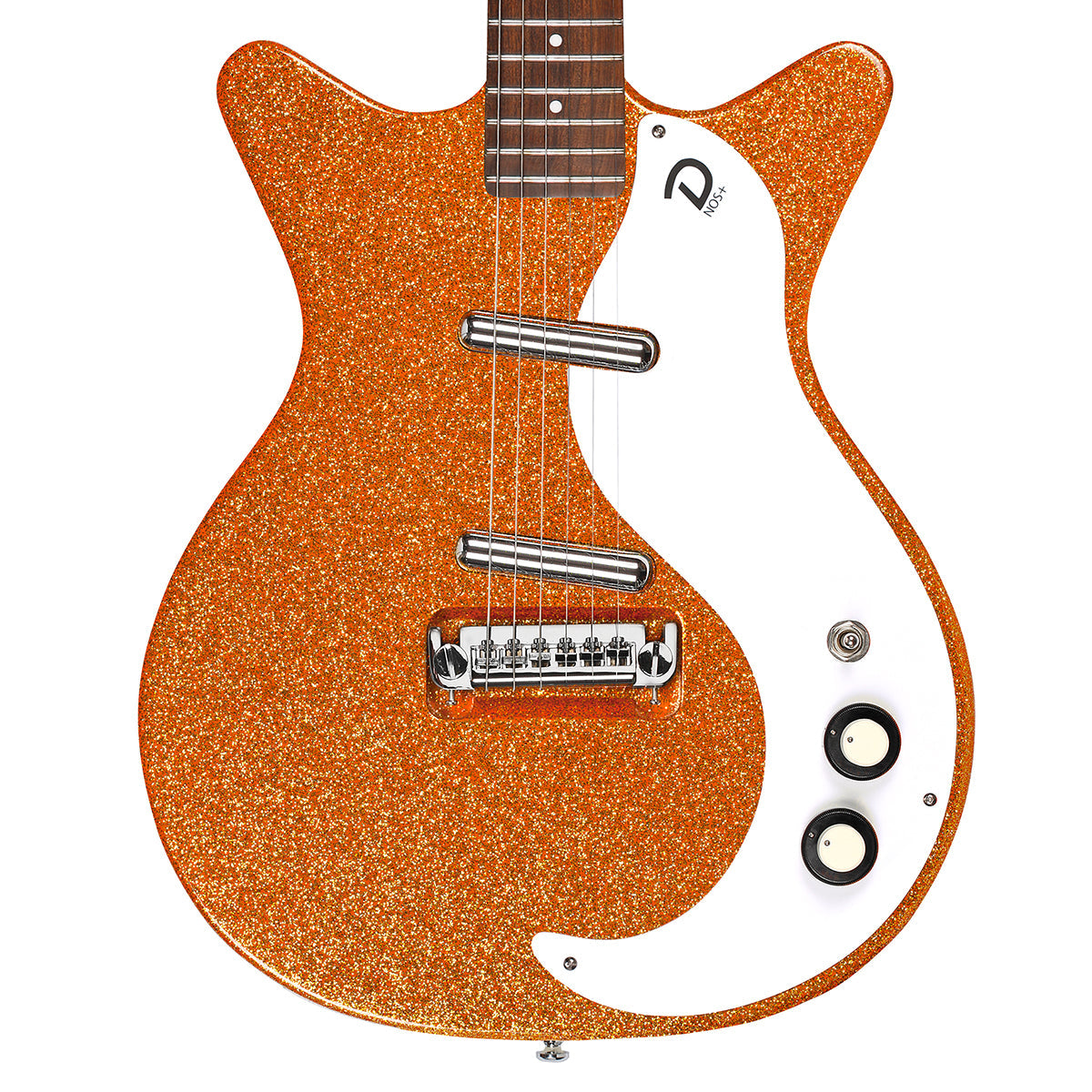 Danelectro '59M NOS Electric Guitar | Orange Metal Flake