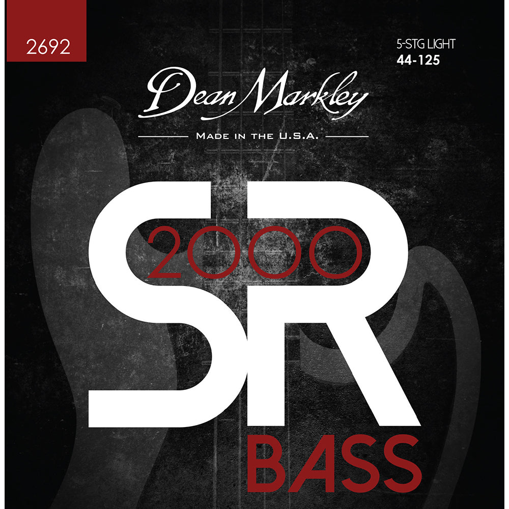 Dean Markley SR2000 High Performance Bass Guitar Strings Light 5 String 44-125