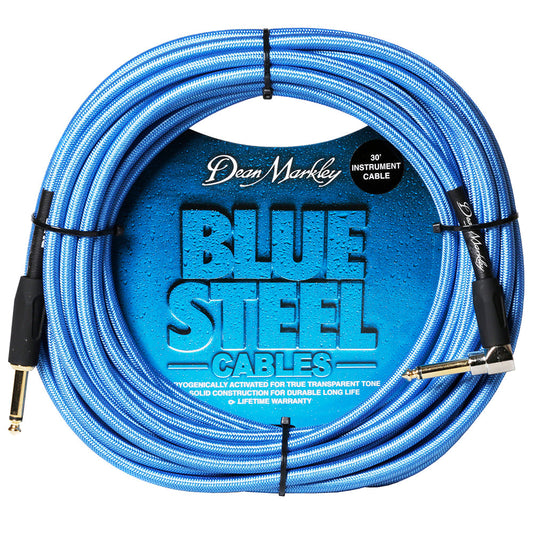 Dean Markley Blue Steel Instrument Cable | 30ft Right Angle