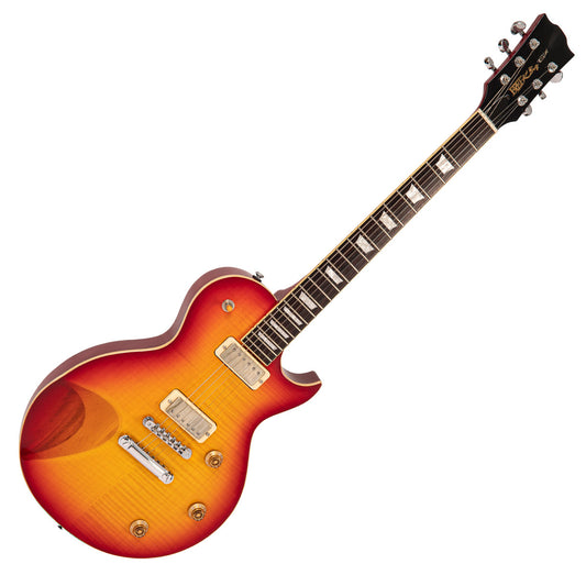 Fret-King Eclat Custom | Flamed Cherry Sunburst