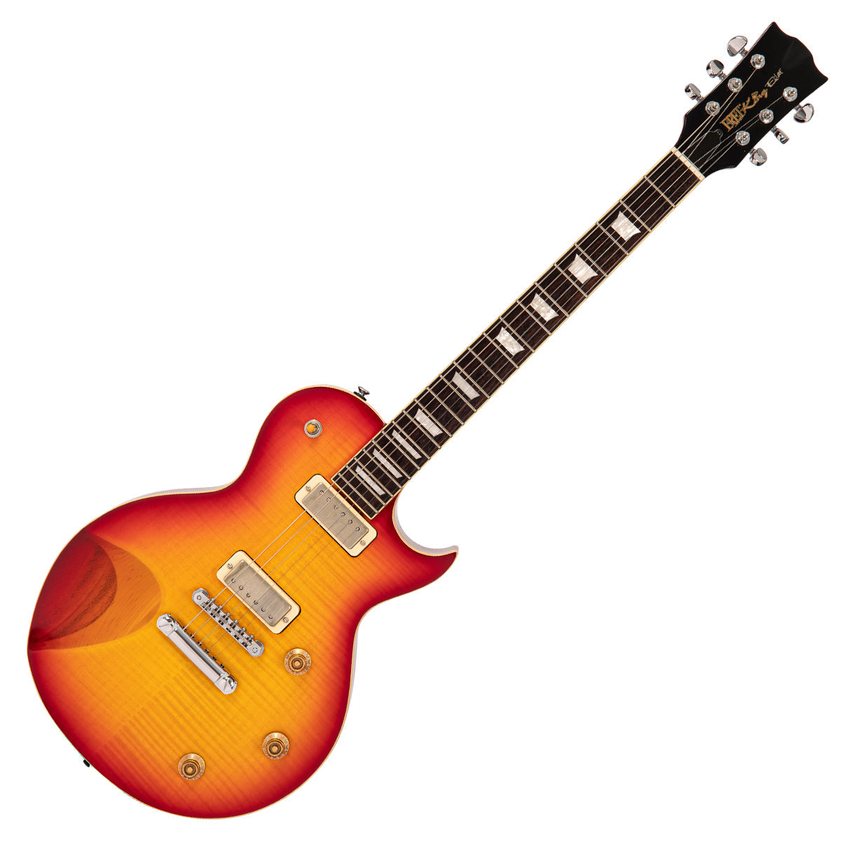 Fret-King Eclat Custom | Flamed Cherry Sunburst