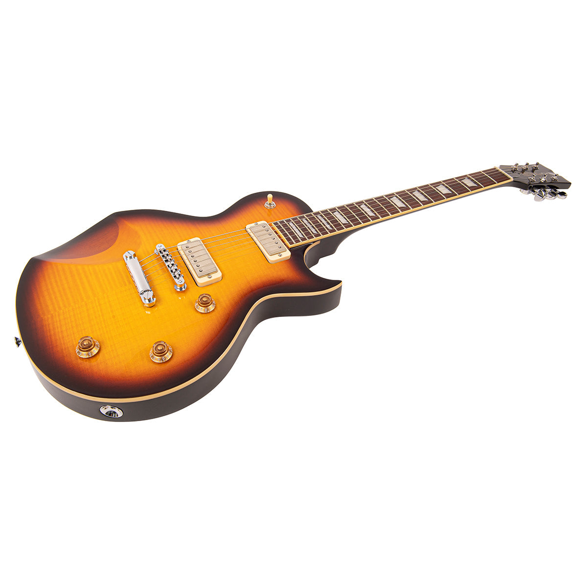 Fret-King Eclat Custom | Flamed Tobacco Sunburst