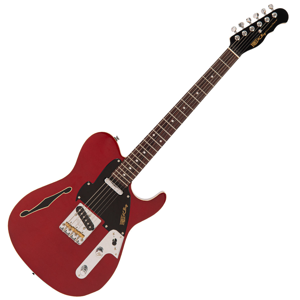 Fret-King Country Squire Stealth | Candy Apple Red