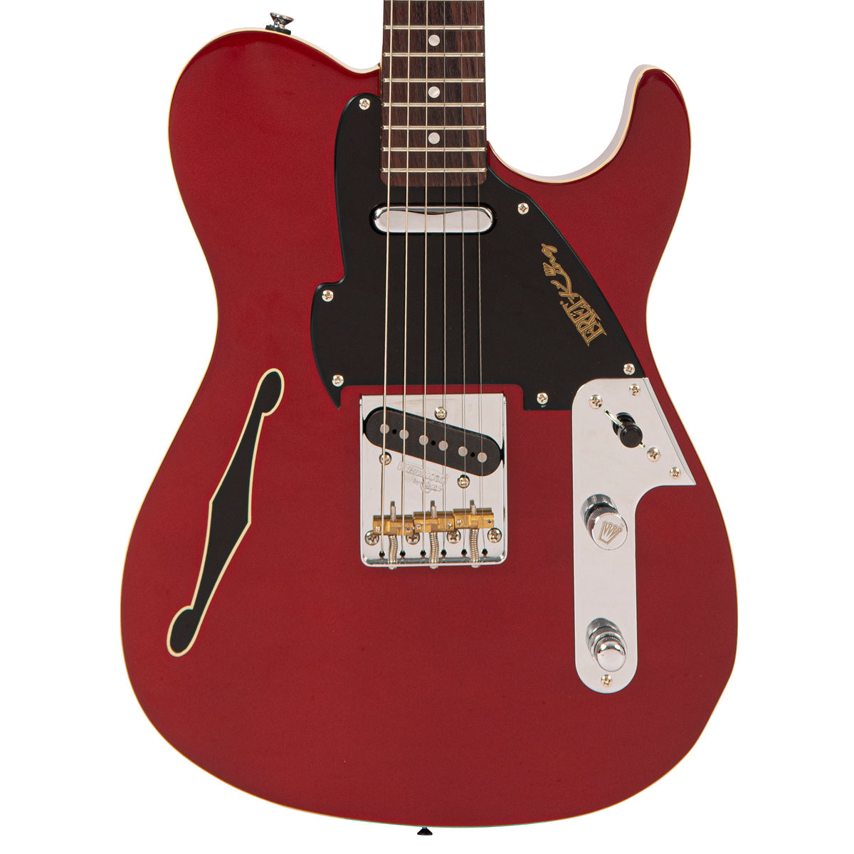 Fret-King Country Squire Stealth | Candy Apple Red