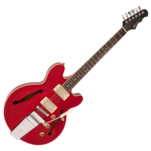 Fret-King Elise Custom with vintage style Vibrato | Cherry Red