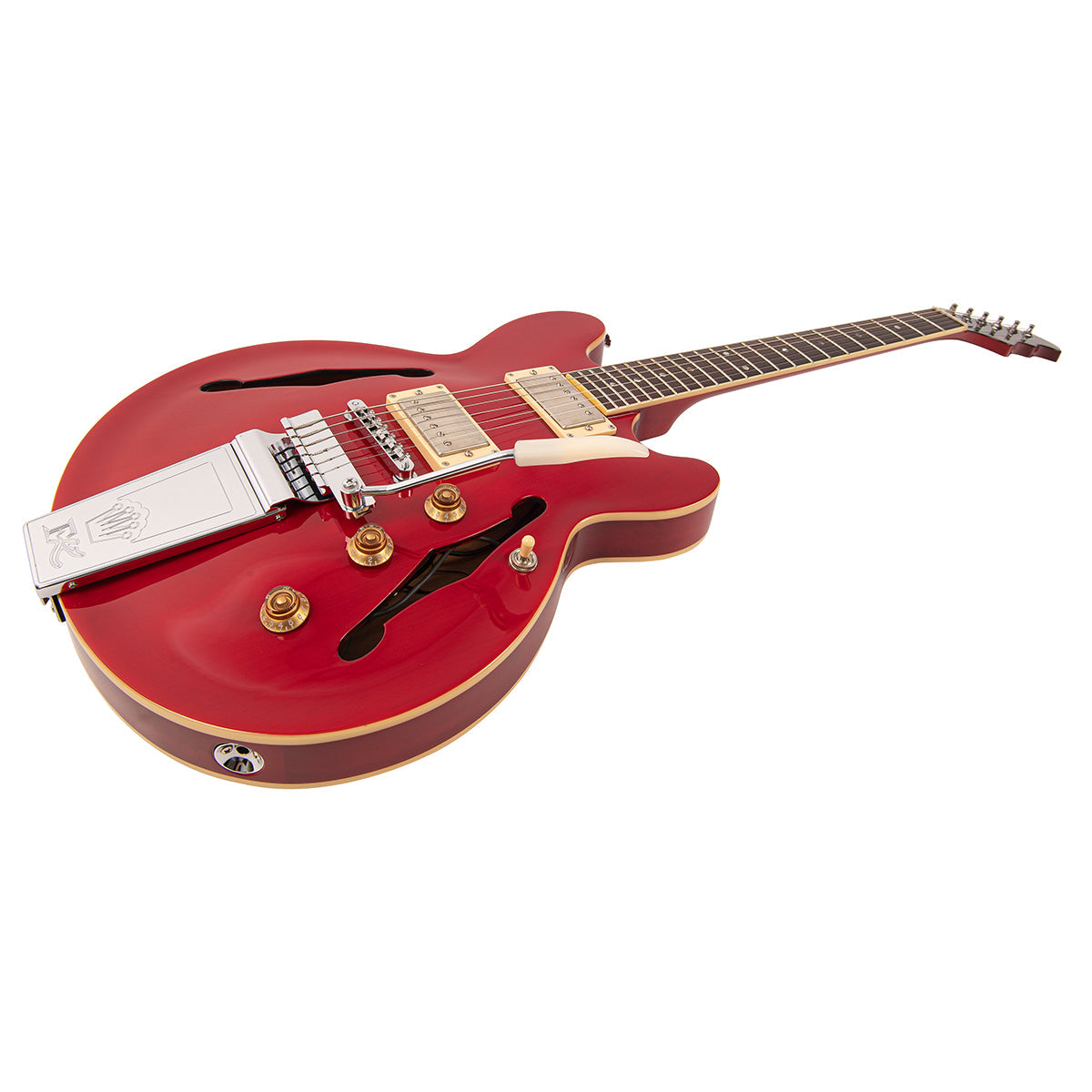 Fret-King Elise Custom with vintage style Vibrato | Cherry Red