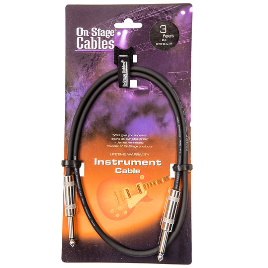 On-Stage Instrument Cable | 3ft/1m