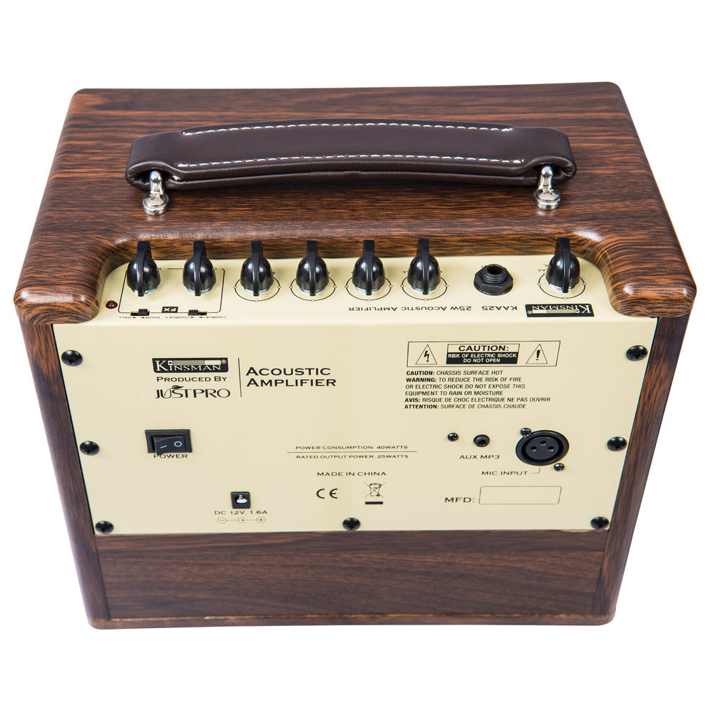 Kinsman 25w Acoustic Amp | Mains/Battery Power/Bluetooth® | Wood