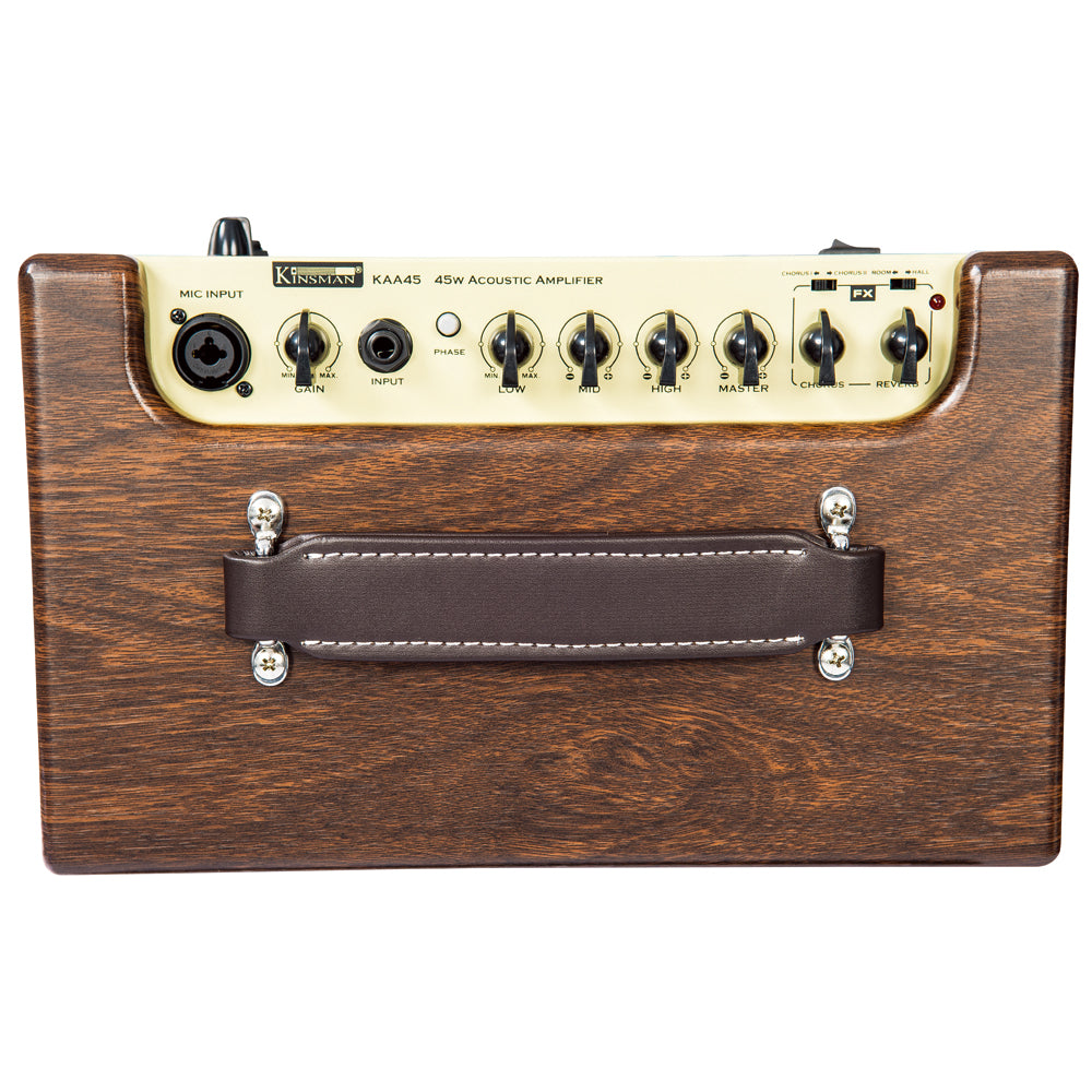 Kinsman 45w Acoustic Amp | Mains/Battery Power/Bluetooth® | Wood