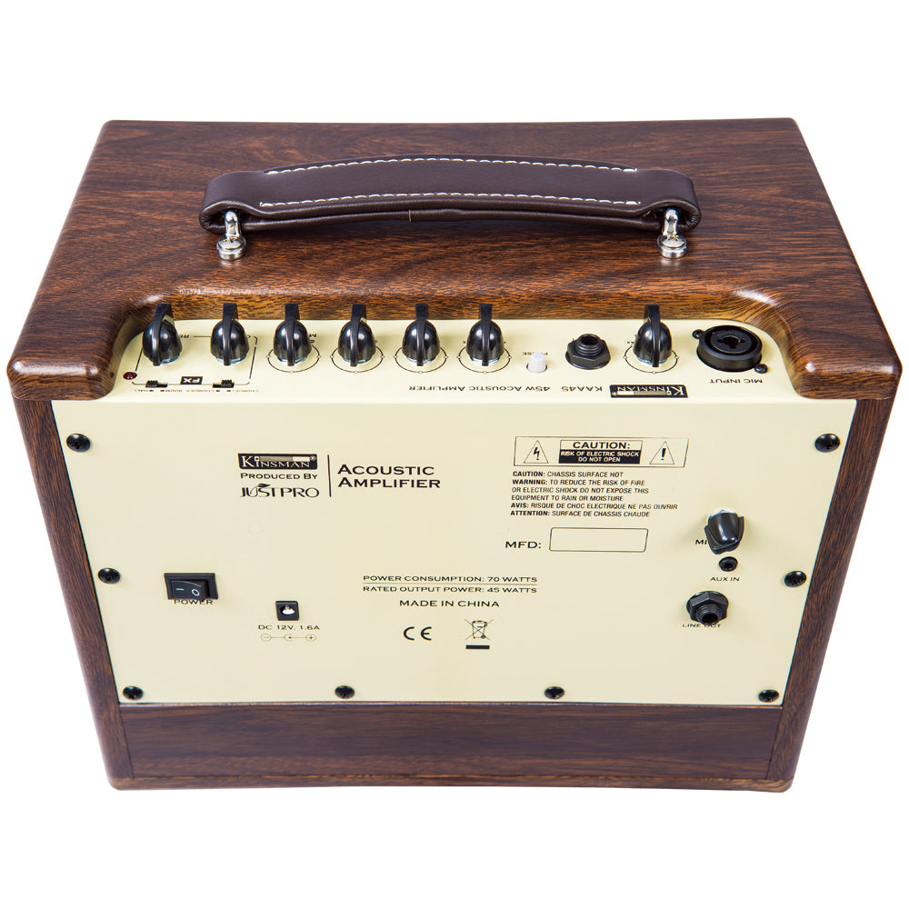 Kinsman 45w Acoustic Amp | Mains/Battery Power/Bluetooth® | Wood