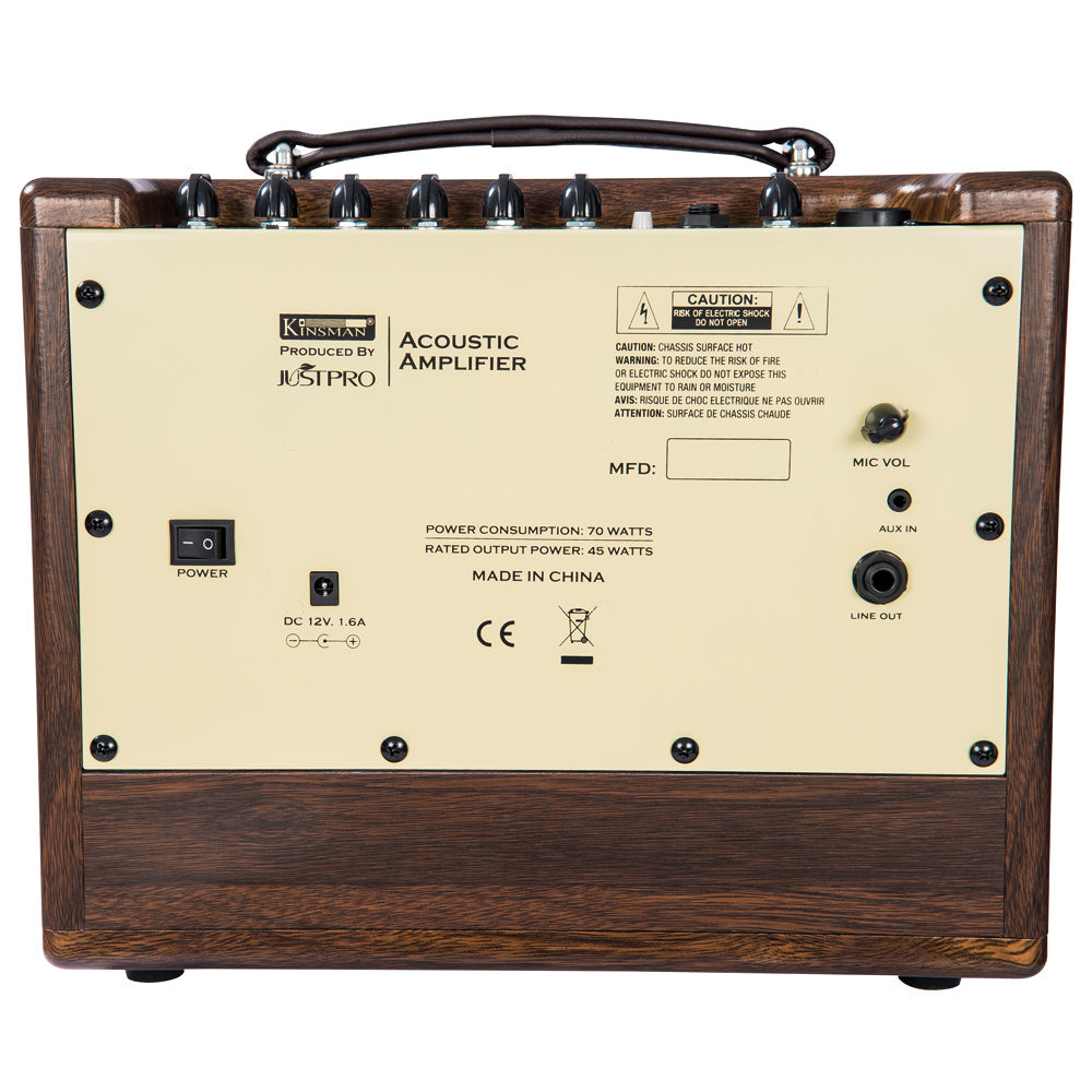 Kinsman 45w Acoustic Amp | Mains/Battery Power/Bluetooth® | Wood