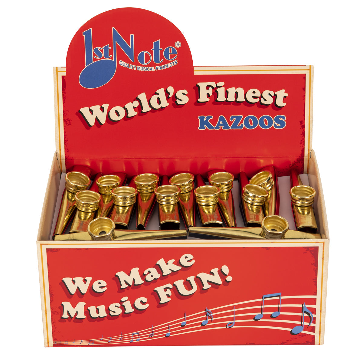 Trophy Metal Kazoo Display ~ Box of 40