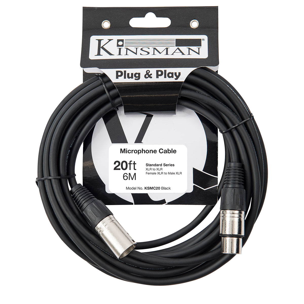 Kinsman Standard Microphone Cable | 20ft/6m