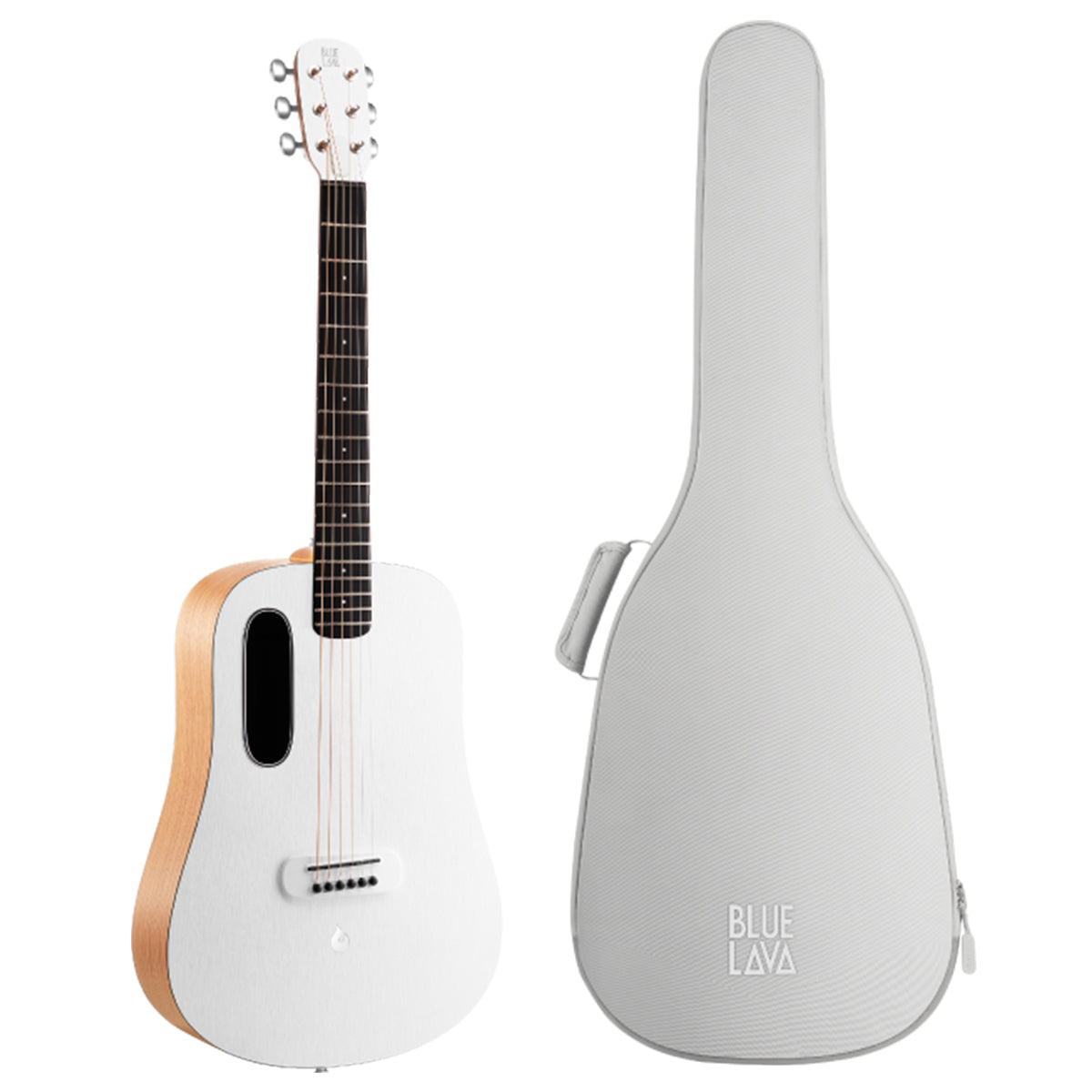 BLUE LAVA Original Acoustic (without effects) and Lite Bag | Frost White / Walnut