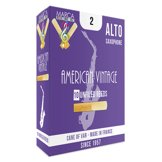 Marca American Vintage Reeds ~ 10 pack ~ Alto Sax ~ 2