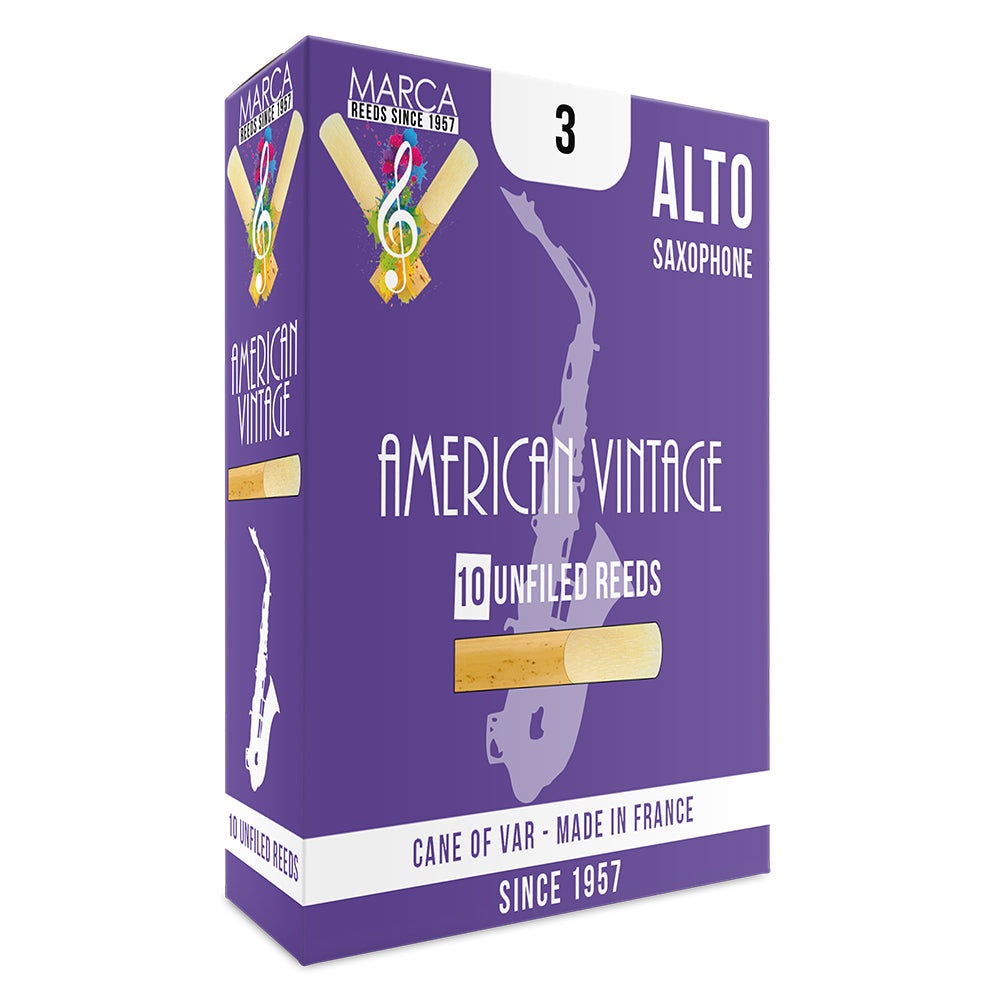 Marca American Vintage Reeds ~ 10 pack ~ Alto Sax ~ 3