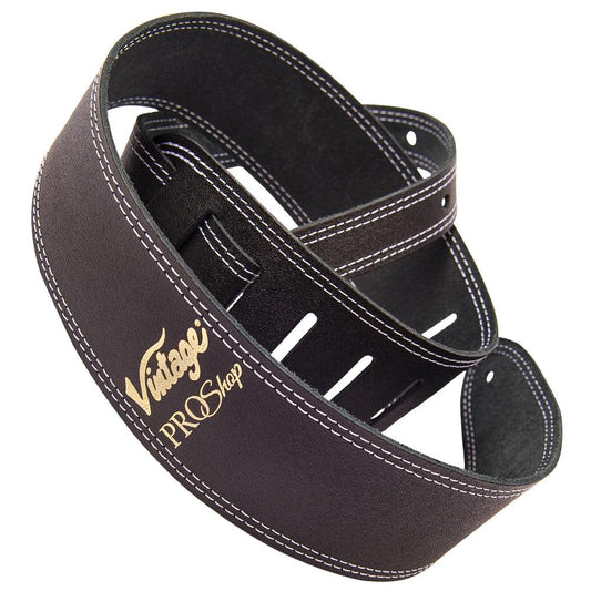 Vintage ProShop Leather Guitar Strap | Black