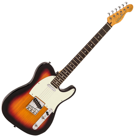 Vintage V20 Coaster Series Electric Guitar | 3 Tone Sunburst